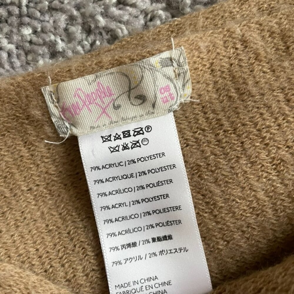 Free People Oversized Kolby Brushed Fringe Scarf - Tan - Picture 2 of 2